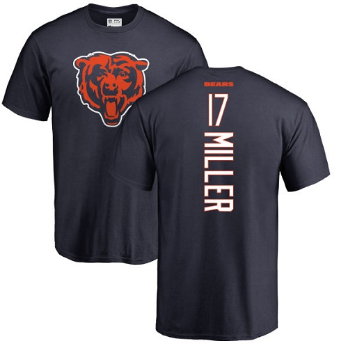 Chicago Bears Men Navy Blue Anthony Miller Backer NFL Football #17 T Shirt->nfl t-shirts->Sports Accessory